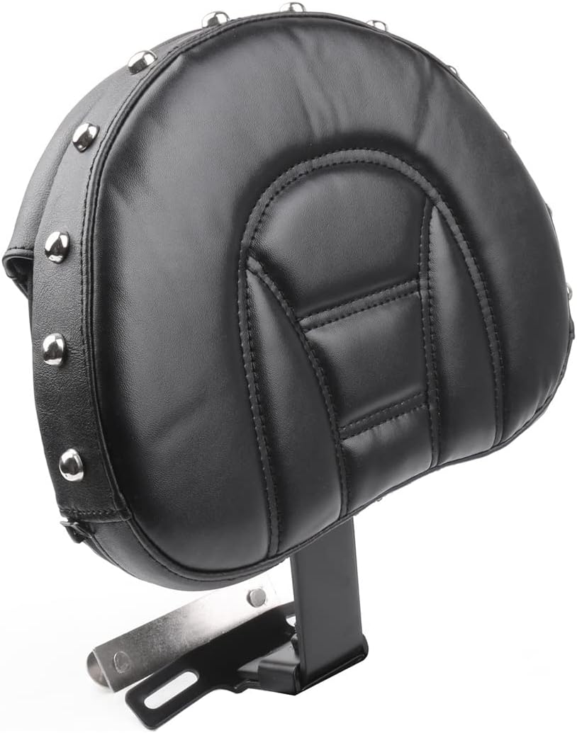 For Harley Davidson 𝐁𝐚𝐜𝐤 𝐑𝐞𝐬𝐭 Quick Release, Drivers Seat Rider 𝐁𝐚𝐜𝐤𝐫𝐞𝐬𝐭 with Pocket Pad Driver Backrest for Harley Davidson Fatboy/Heritage Softail FLSTC/Fatboy FLSTF Models 2007-2017