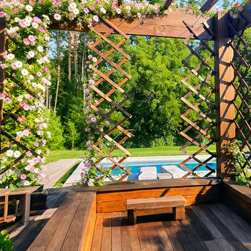 Image of Expandable Garden Trellis, 13 inchx68 inch Trellis for Climbing Plants Outdoor