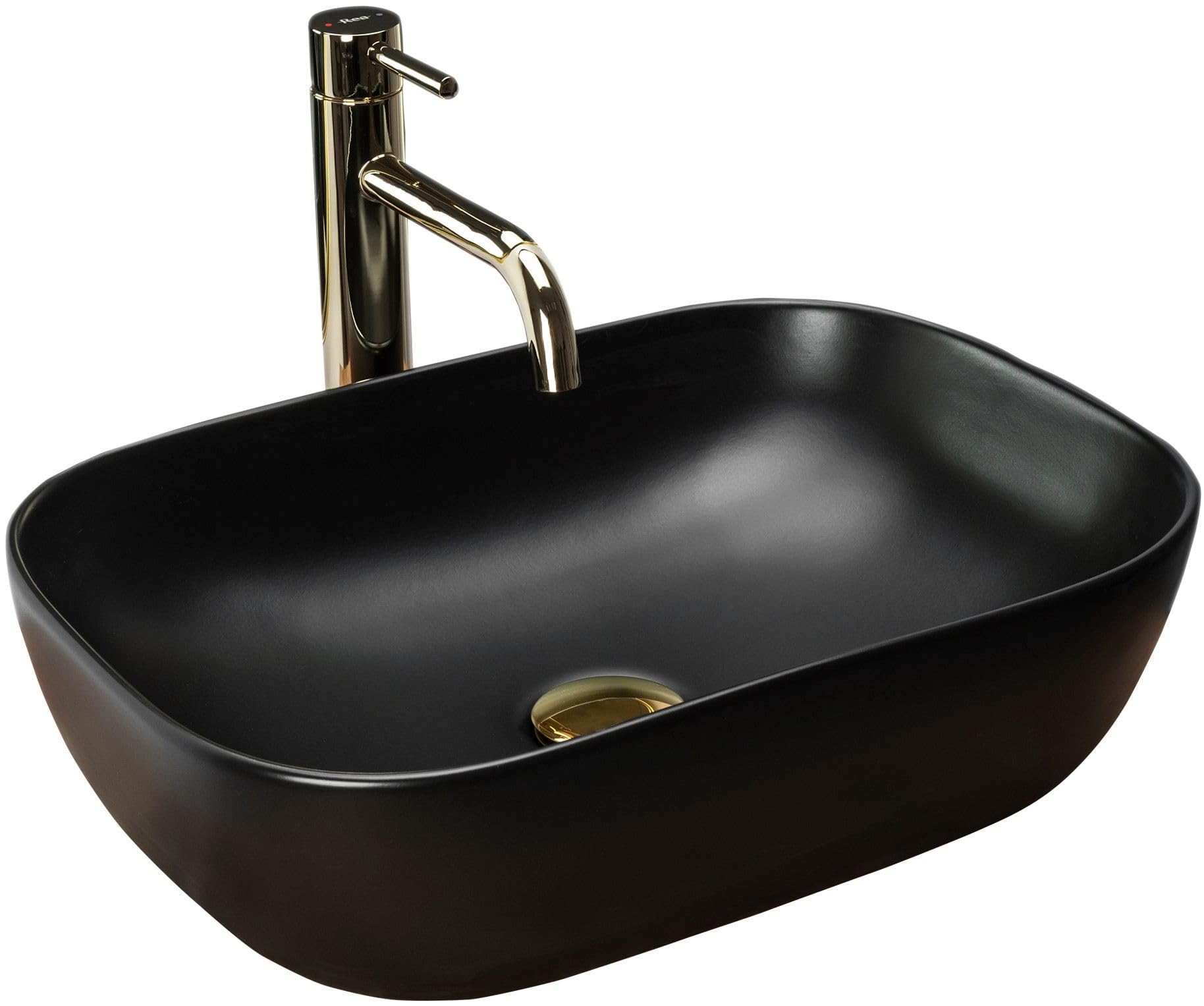 Rea Belinda Black Mat Bathroom Sink Made Of Ceramic T - Black Matt - U8470