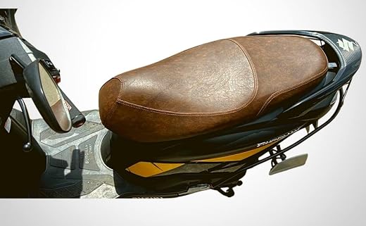 Sahara Seats Suzuki Burgman 125/Burgman Street Leather Finish Seat Cover/DIY (Double Tone Brown)