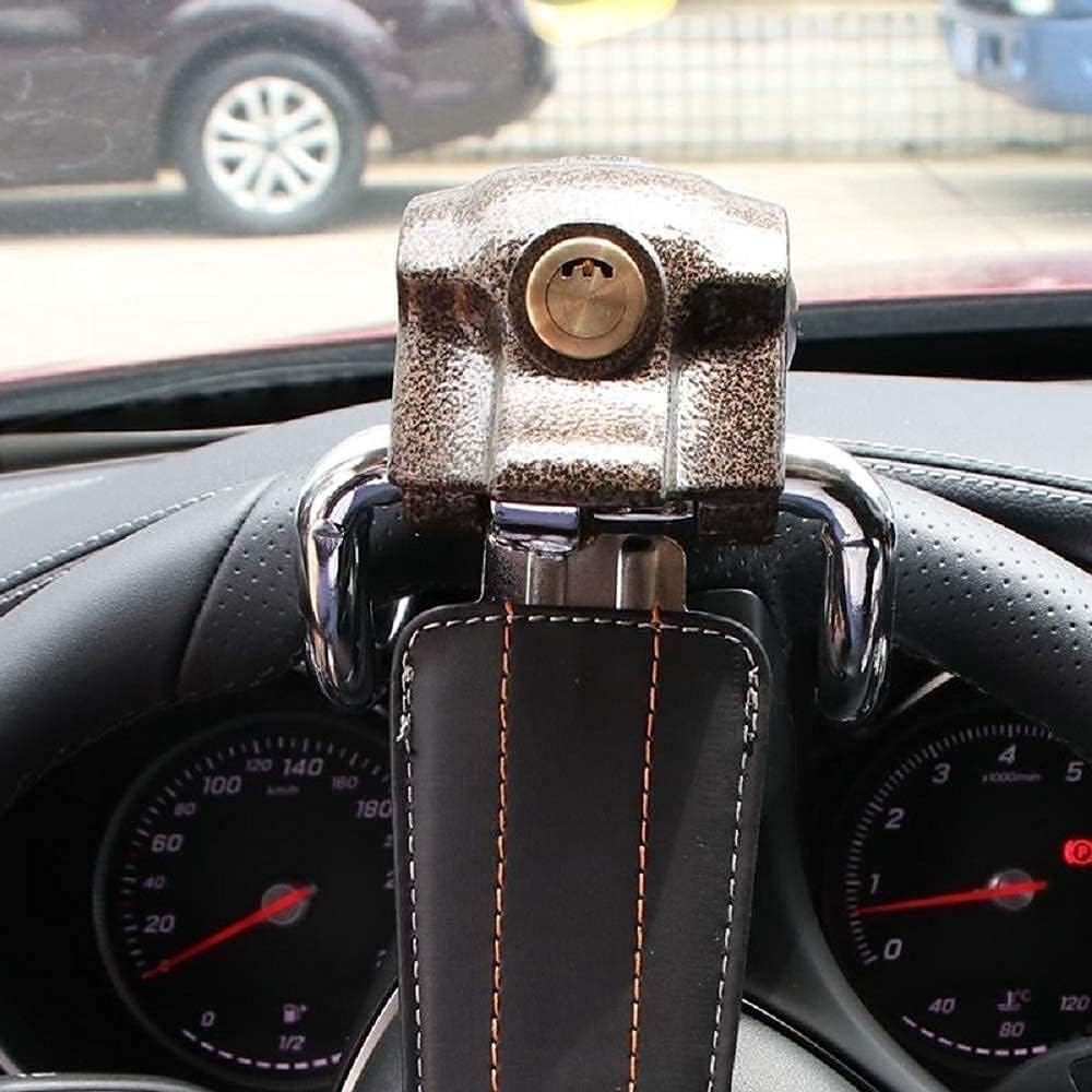 High-end Steering Wheel Lock Anti Cut Saw Rust with 3 Keys for SUV Heavy Duty Vehicle Car