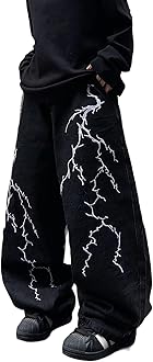 OYICAIWomens Baggy Jeans Wide Leg Denim Pants Y2k 90s Vintage Hip Hop Loose Long Trousers Streetwear