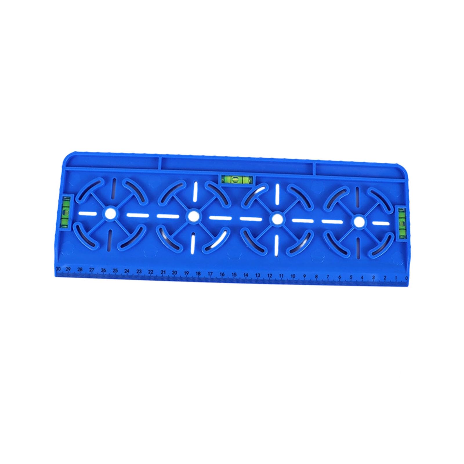Aqvjd Blue Sturdy Abs Electrical Box Pattern With Visible Markings And Balance Meter For Smooth Installations Home Renovation Drill Guide