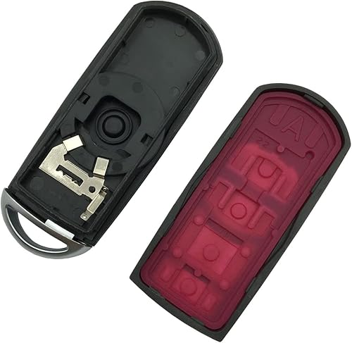Miniatura 4 de Funda de repuesto para llavero Mazda 3 6 2014-2019 SKE13D-01 sin llave remota de entrada sin llave con hoja sin cortar (4 botones)