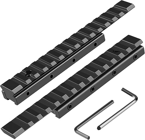 Adaptador Convertidor de Carril de Cola de Milano de 11mm a Picatinny de 21mm - 155mm6.1" de Largo Montura de Mira de Perfil Bajo Convertidor