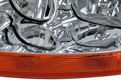 Miniatura 4 de Se adapta a 99-04 Jeep Grand Cherokee Clear Faros delanteros delanteros ámbar intermitentes izquierda + derecha par
