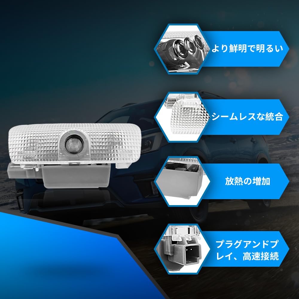 ランクル250純正プロジェクションカーテシランプ 2個セット Amazon | ランドクルーザー 250 カーテシライト 車用 カーテシーランプ