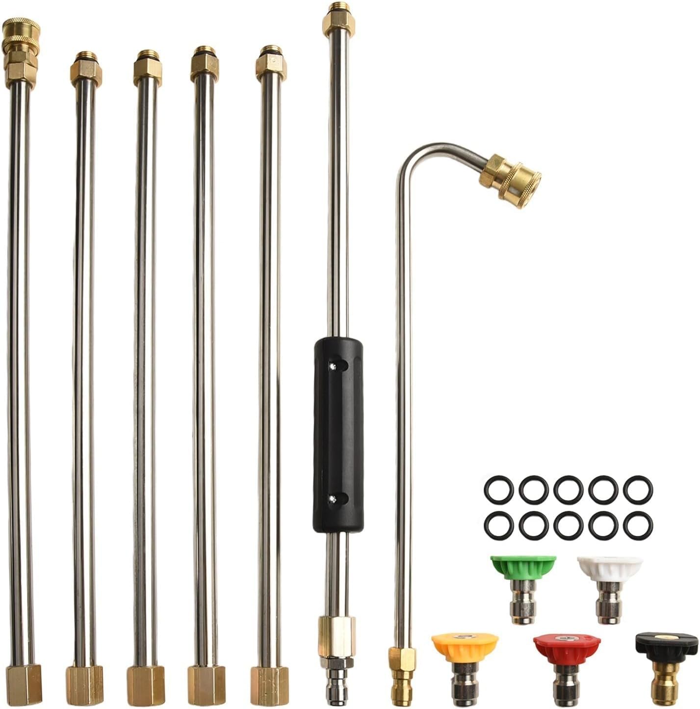 Pressure Washer Extension Wand for Gutter Cleaning with Metal Construction and Easy Connection