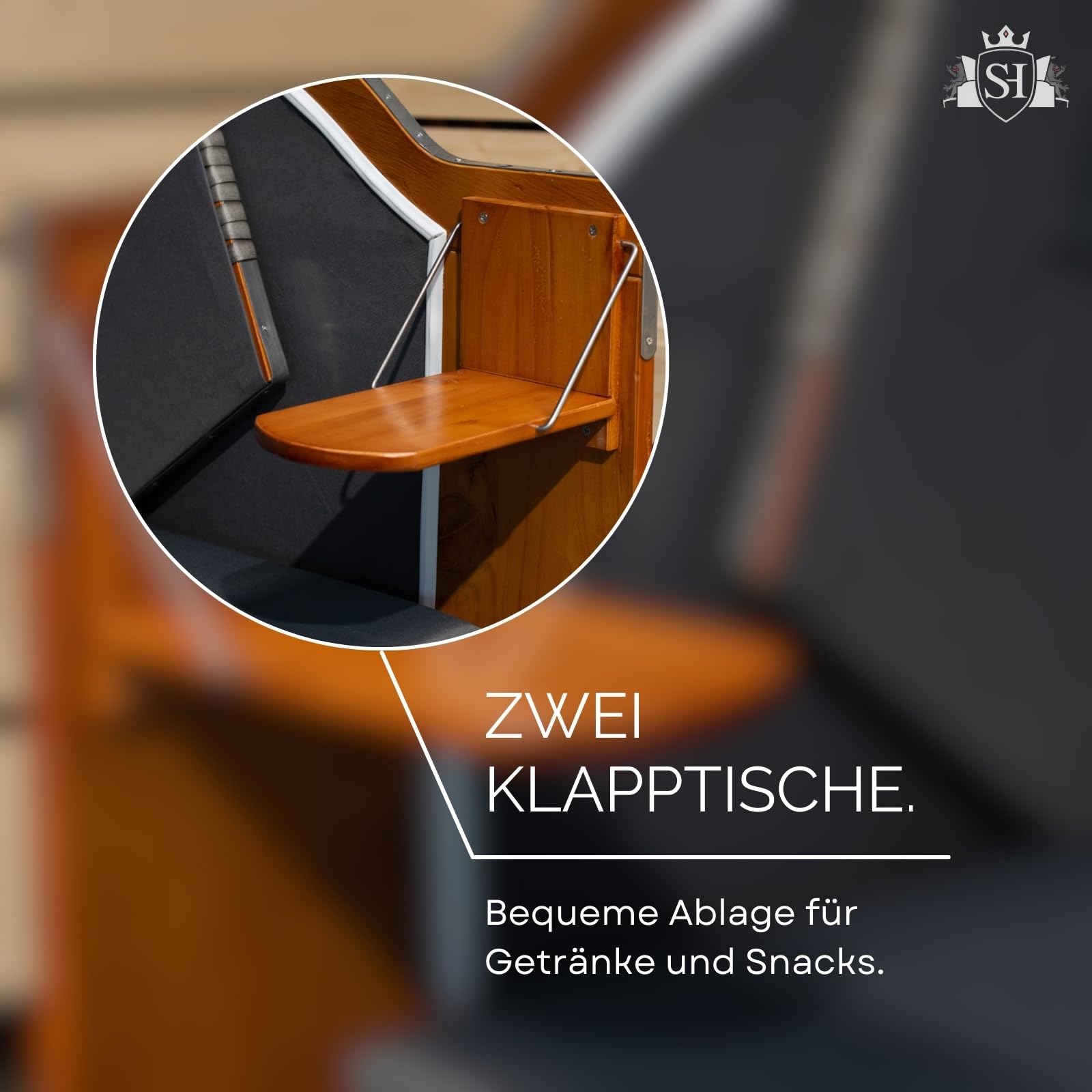 Strandkorb Hanse Ostsee 2,5 Sitzer Klassik XXL 160cm breit - Volllieger bereits montiert inkl. Strandkorbrollen ideal für Zuhause, Balkon und Terrasse
