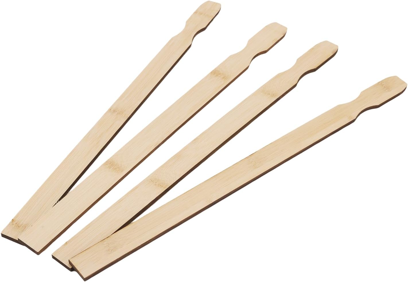 MUKCHAP 30 PCS Wooden Paint Stir Stick, 15.7 x 1 inch Bamboo Wood Long Paint Mixing Sticks for Craft, Garden, Creative Projects