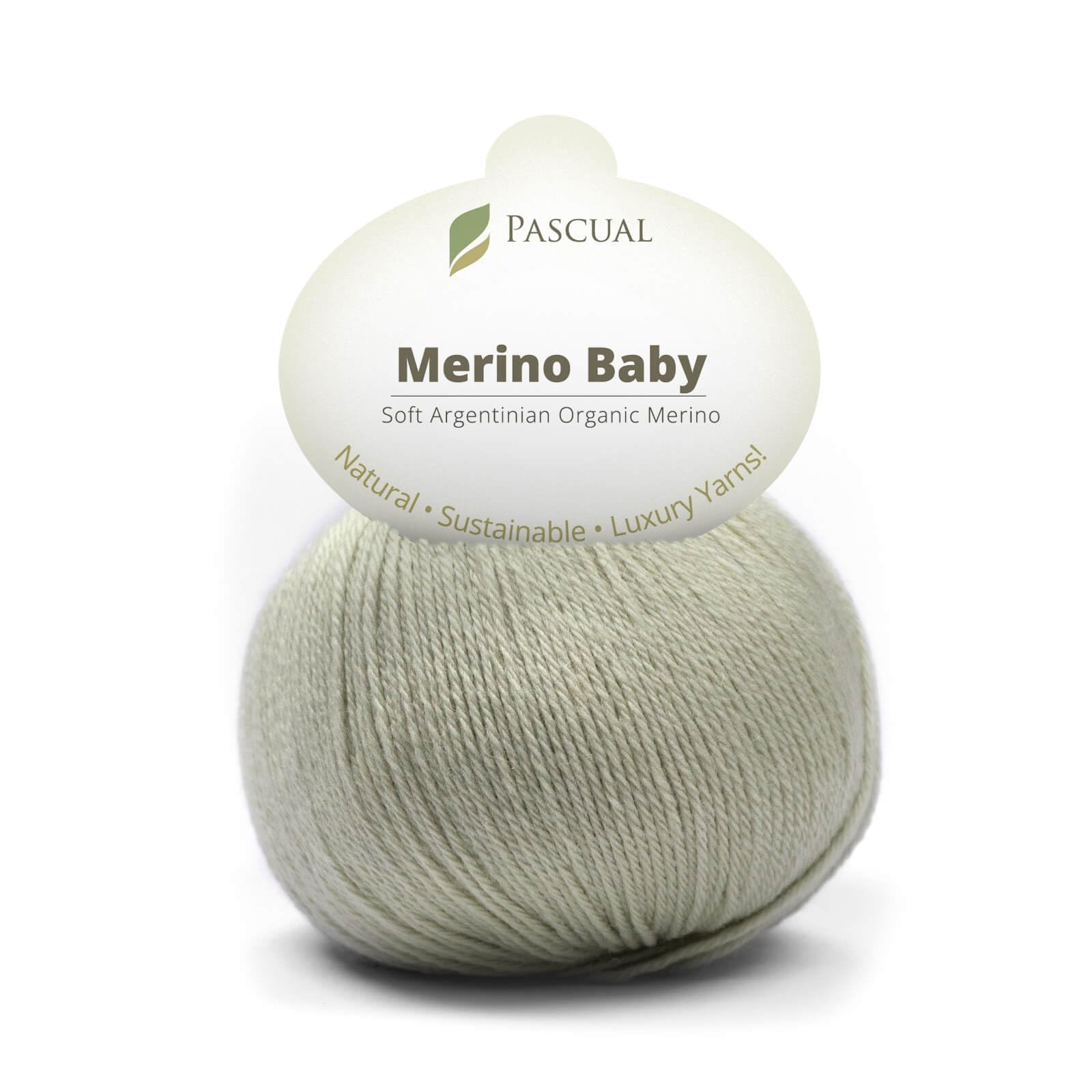PASCUALI Merino Baby|Strickwolle aus 100% Schurwolle aus Merino, Merinowolle zum Stricken und Häkeln, SET: 4 Knäuel - 200 g, Farbe: Taupe 320