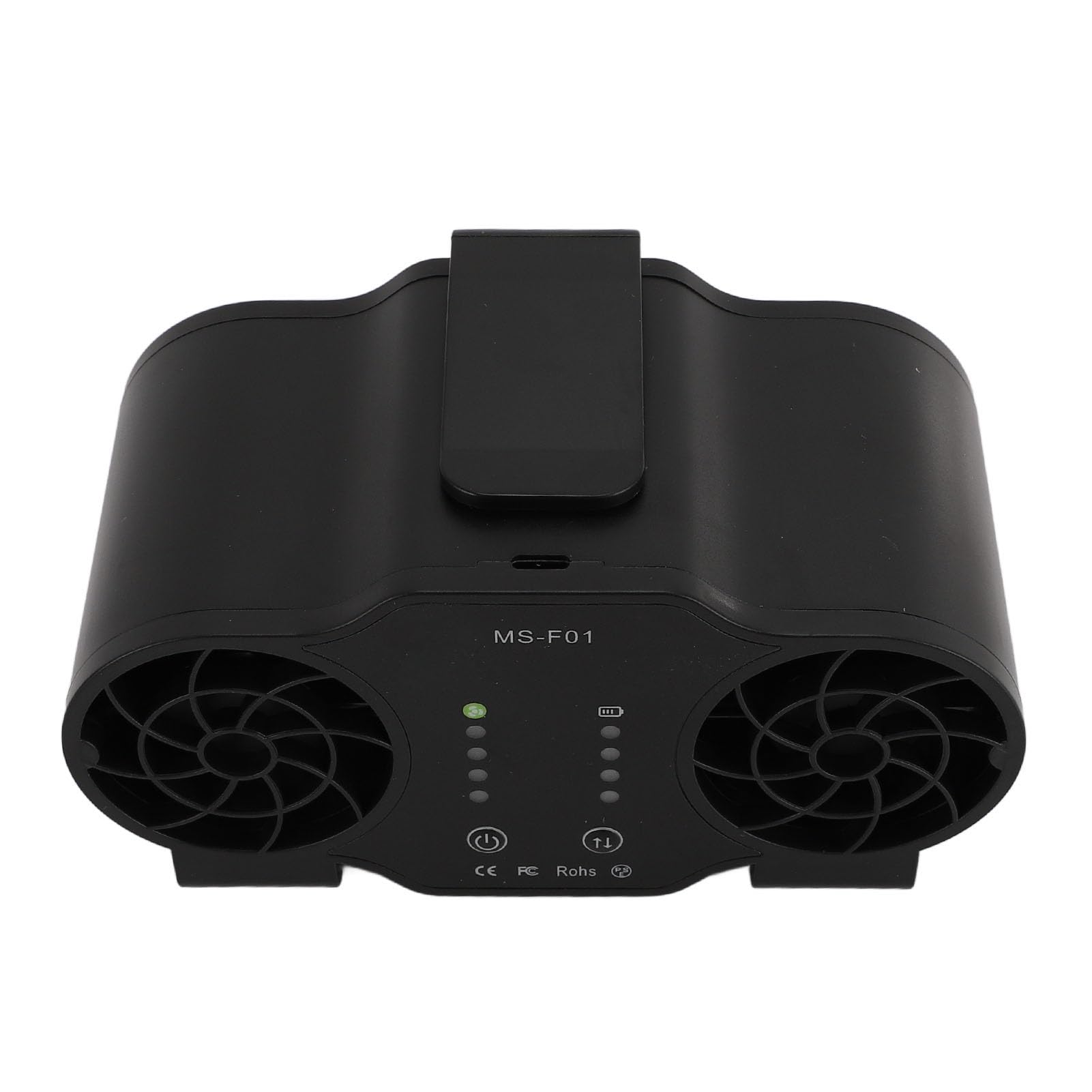 Ventilador de Cintura Portátil con Flujo de Aire Dual, Ventilador