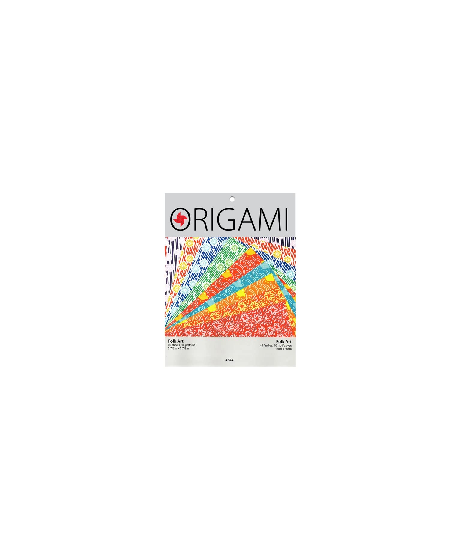 Papier origami Yasutomo motifs folkloriques 15 cm pour pliage créatif Japandi