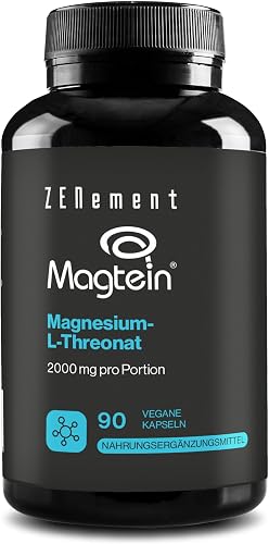 L-Treonato di Magnesio 2000 mg, Magtein, 90 Capsule Vegan…