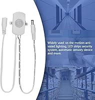 Vista 4 de 120 grados 2-360 segundos Rango de retardo ajustable 5A DC 5-24V Mini PIR Detector de sensor de movimiento infrarrojo LED tira interruptor