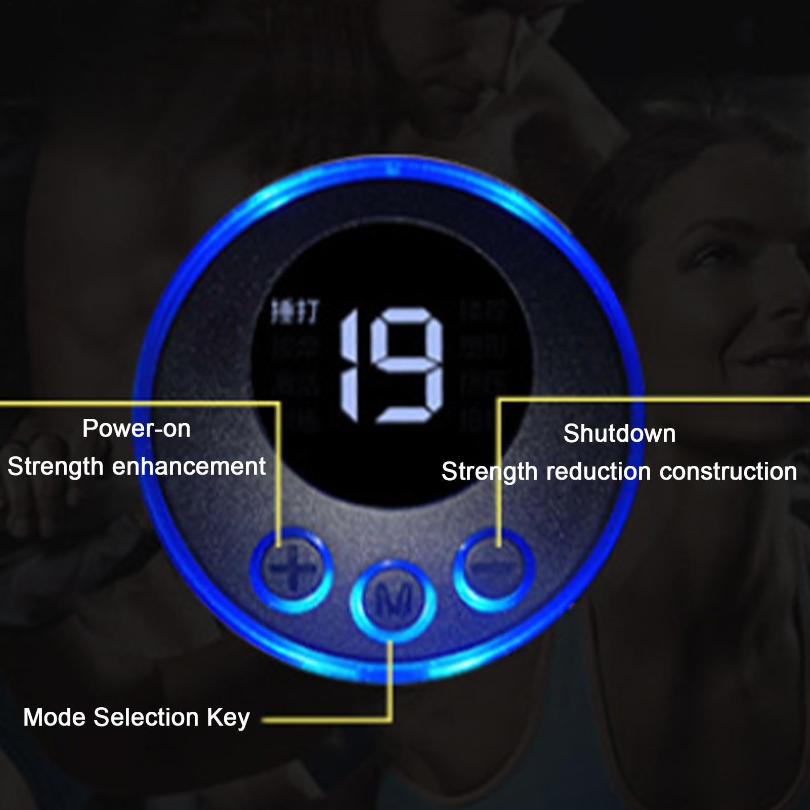 Entraîneur de fessiers, entraîneur à Bout - Appareil d'entraînement Smart Portable Butt avec 19 Modes,Équipement d'exercice et de Fitness, renforcement Flexible pour Les Hommes et Les Femmes