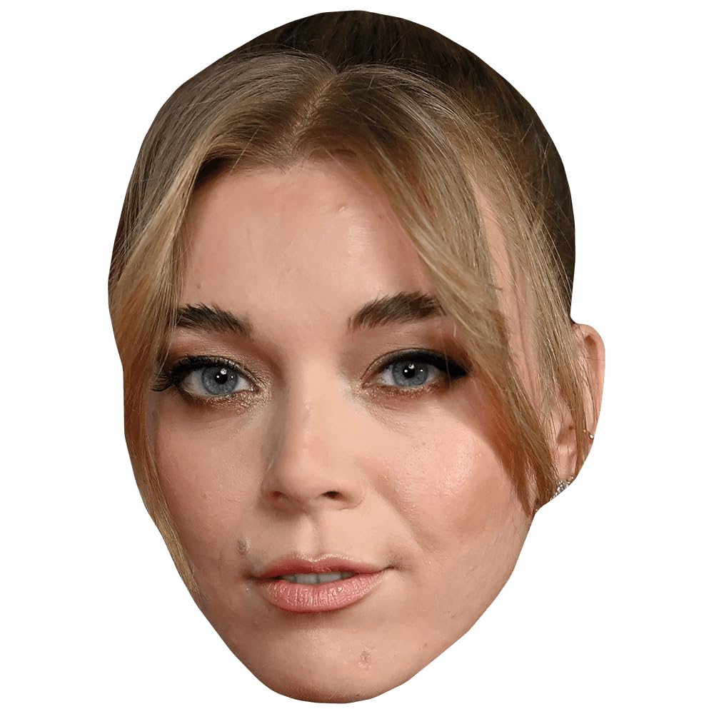 Becky Hill (Make Up) Celebrity Mask, Flat Card Face, Fancy Dress Mask