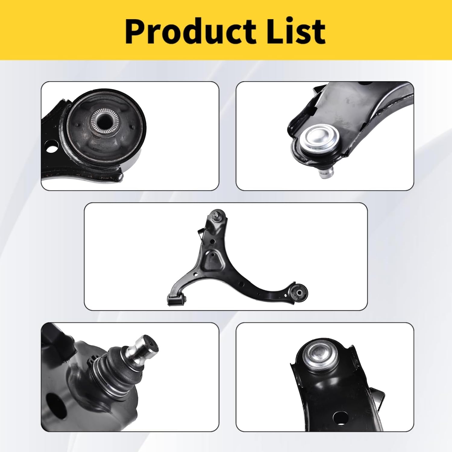 Front Lower Control Arm Fit for Hyundai Santa FE 2007-2012 Kia Sorento 2011-2013 K621686 K621685-2 Set Suspension Kit