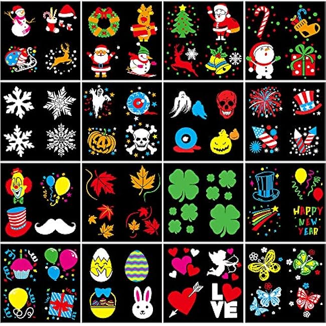 Elec3 Halloween Projector Lights Outdoor, 16 Patterns Christmas Projector Lights Waterproof Indoor Outdoor Holiday Light with Remote Control for House Party Home Christmas Decor