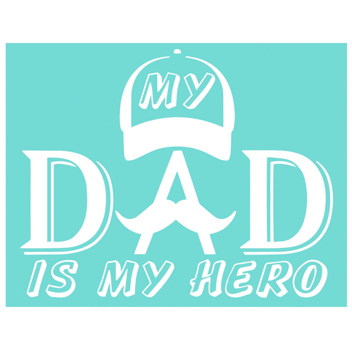 YeulionCraft Self-Adhesive Silk Screen Printing Stencil, Home Family Decor Pattern Reusable Adhesive Mesh Stencils for Decoration DIY T-Shirt Fabric Painting on Wood, My DAD is My Hero