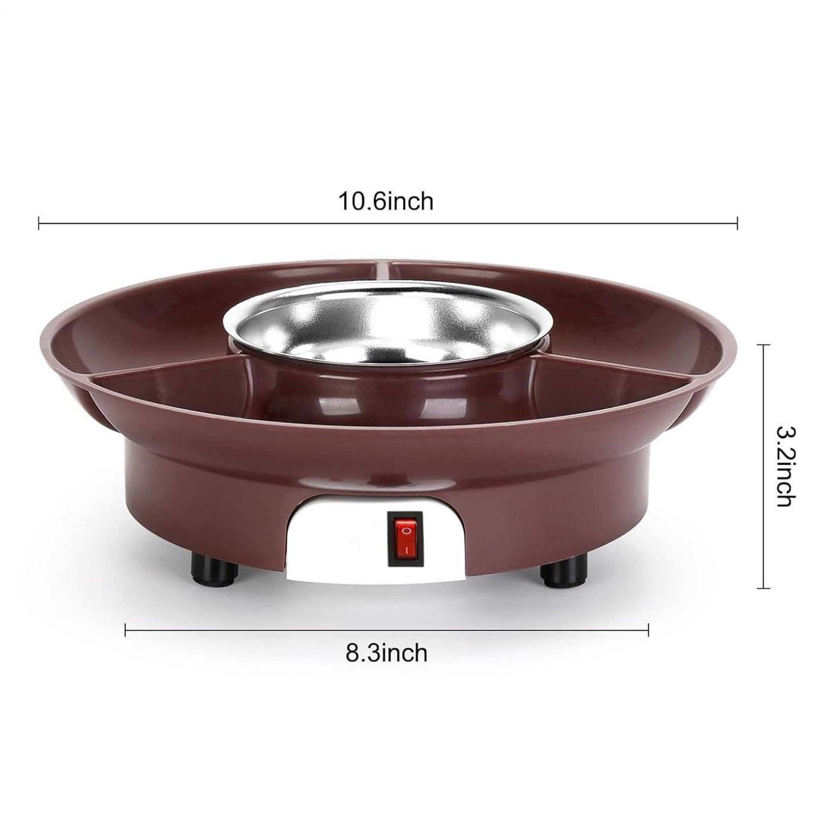Schmelztopf für Schokolade | sicherer Wärmer für Süßigkeiten und Sahne - Behälter zum Schmelzen von Süßigkeiten | Ideal für Dessert Kaffee Milch Küche Party Camping Picknick