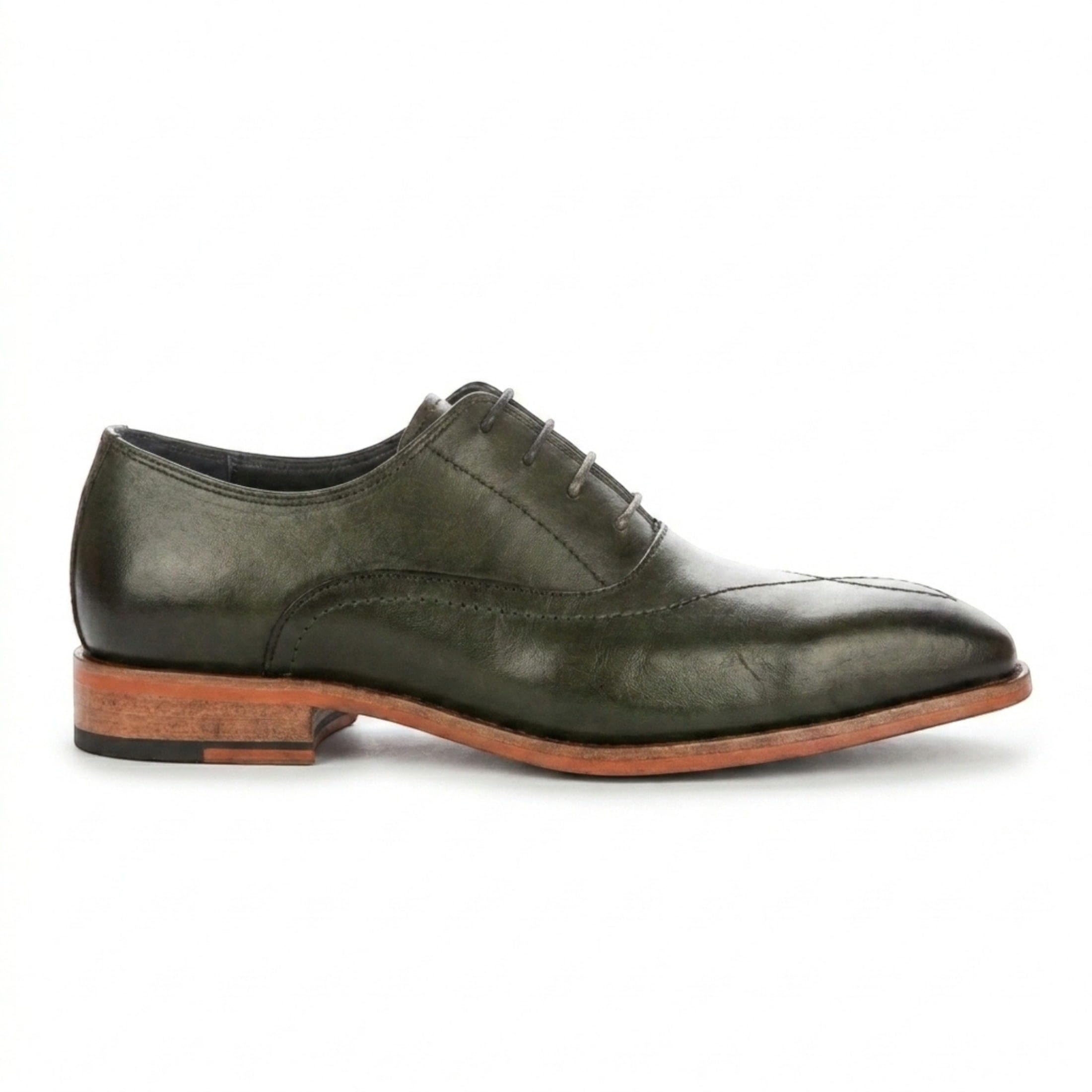 Infinity Leather Justin Reess Jett Herren Oxford Brogue mit Kreuzstichkappe