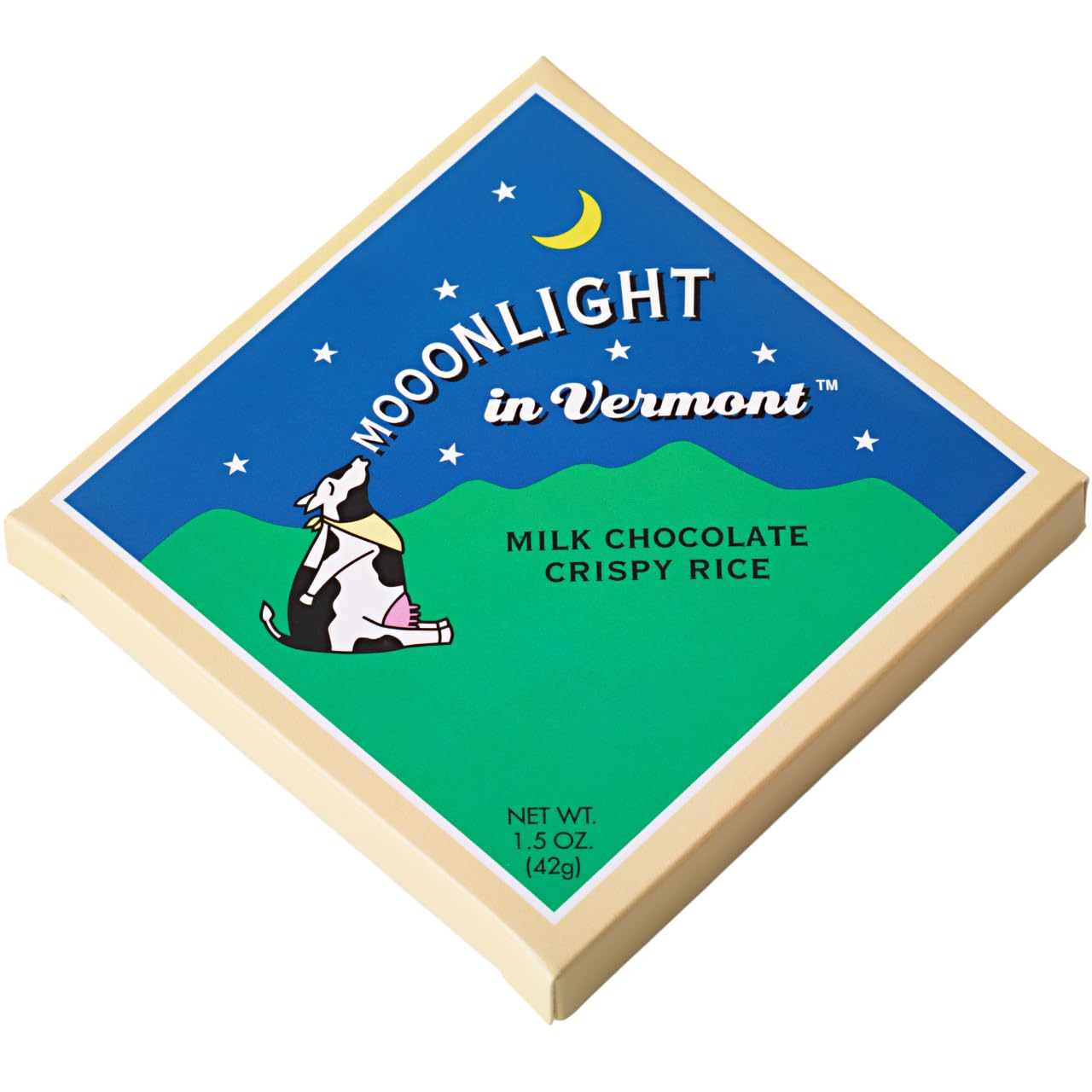 Moonlight in Vermont Milk Chocolate Crispy Rice Bars (9 Pack) – Gourmet 1.5 oz Individually Boxed Artisan Chocolate – Creamy Milk Chocolate with Crisped Rice – Premium Vermont Confection Gift Set