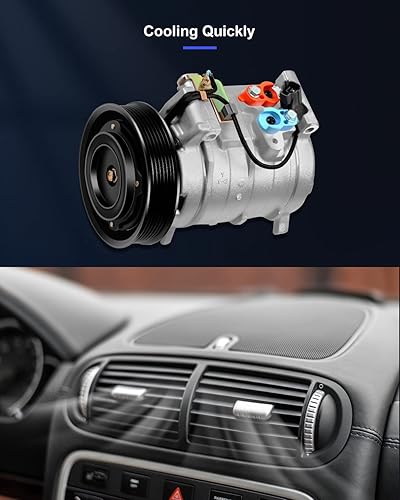 Miniatura 108 de ECCPP Compresor de CA 2001-2006 apto para Hyundai Santa Fe 2.7L Compresor de CA de enfriamiento rápido con embrague