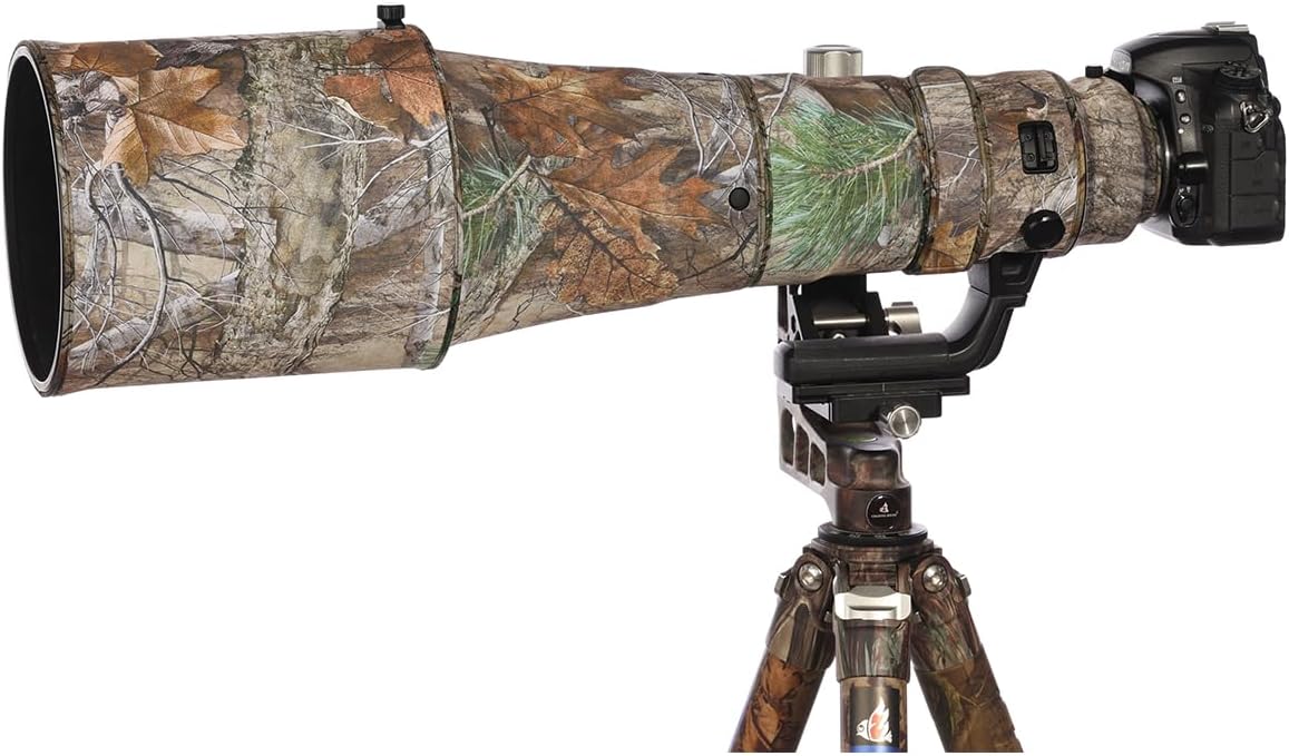 CHASING BIRDS Lens Camouflage Waterproof Coat for Nikon AF-S 600mm F4 E FL ED VR Rainproof Lens Protective Cover Version III (Forest Camouflage, with FTZ-II)