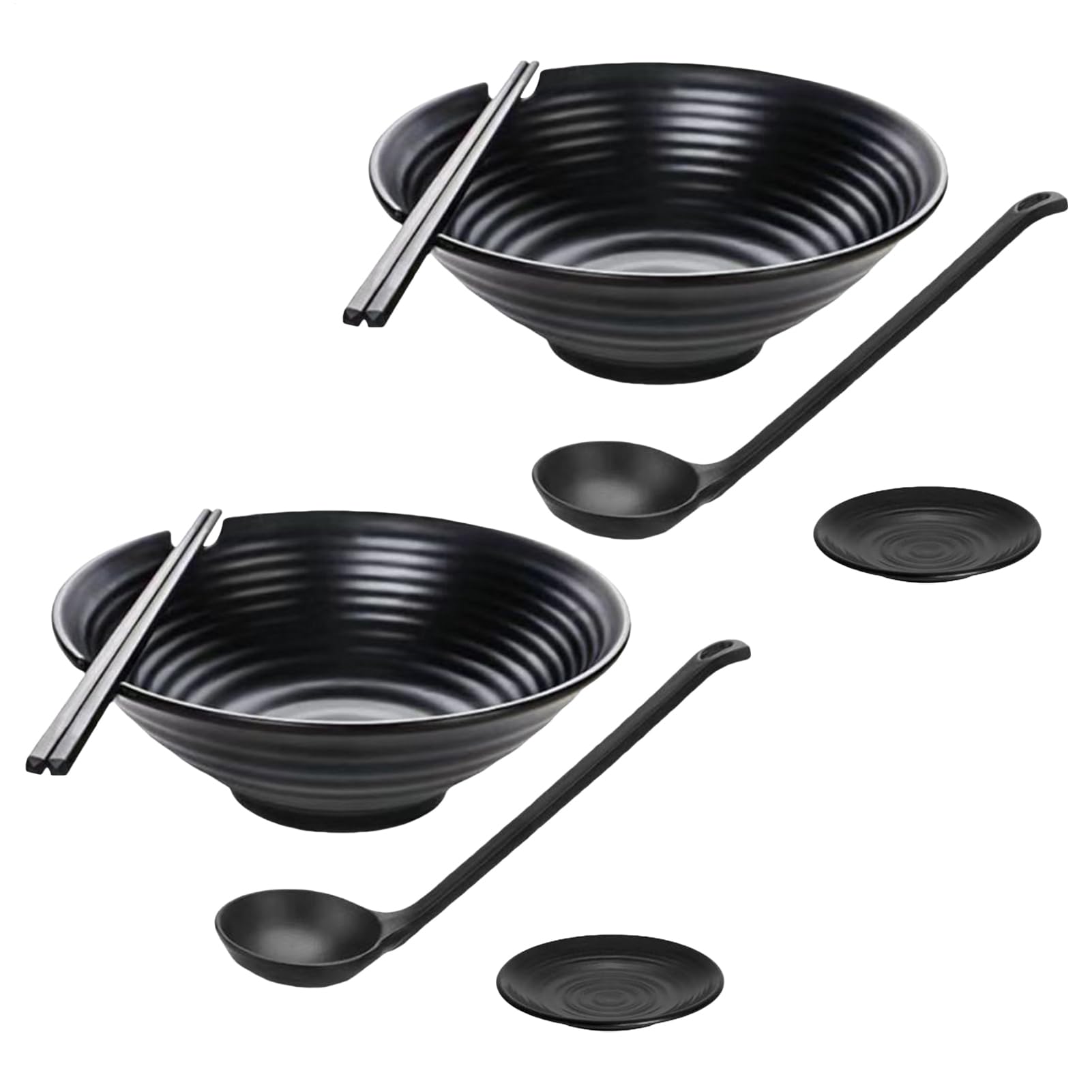 Bol à Nouilles Vaisselle Grand Format Noir Mat