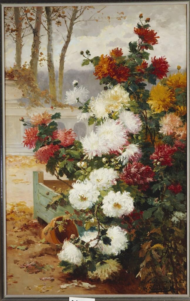 Affiche impression prints Toile Fleur jardin clos Cauchois 60x90 - 5