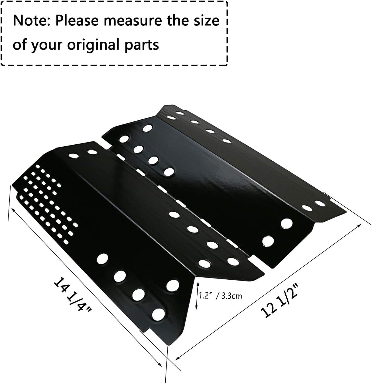 Uniflasy for Stok Grill Replacement Parts for Stok SGP4330SB SGP4130N SGP4331, Grill Burners Tube Pipe Heat Plate Shield Tent Replacement Parts Kit for Stok Quattro Grill Parts
