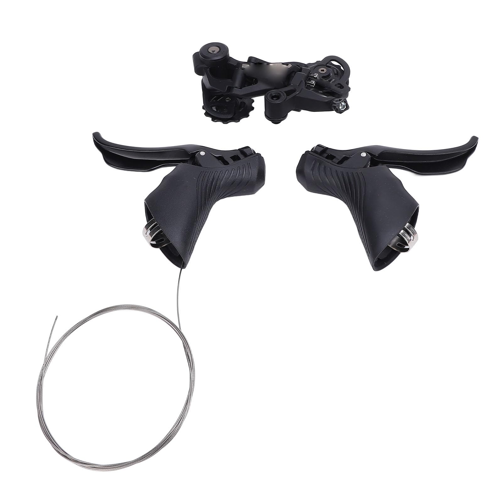 Set Deragliatore Posteriore 2x11 velocità in Lega di Alluminio Resistente per Cambi di Marcia Efficienti nel Ciclismo su Strada, 1 Set