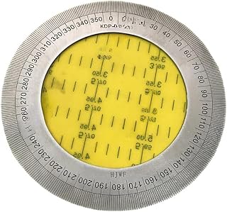 Stainless steel universal dial thickened circular arc disk 360 degree angle disk mechanical measurement accessories 200# 130# 2 (200# 130# 2 dial)