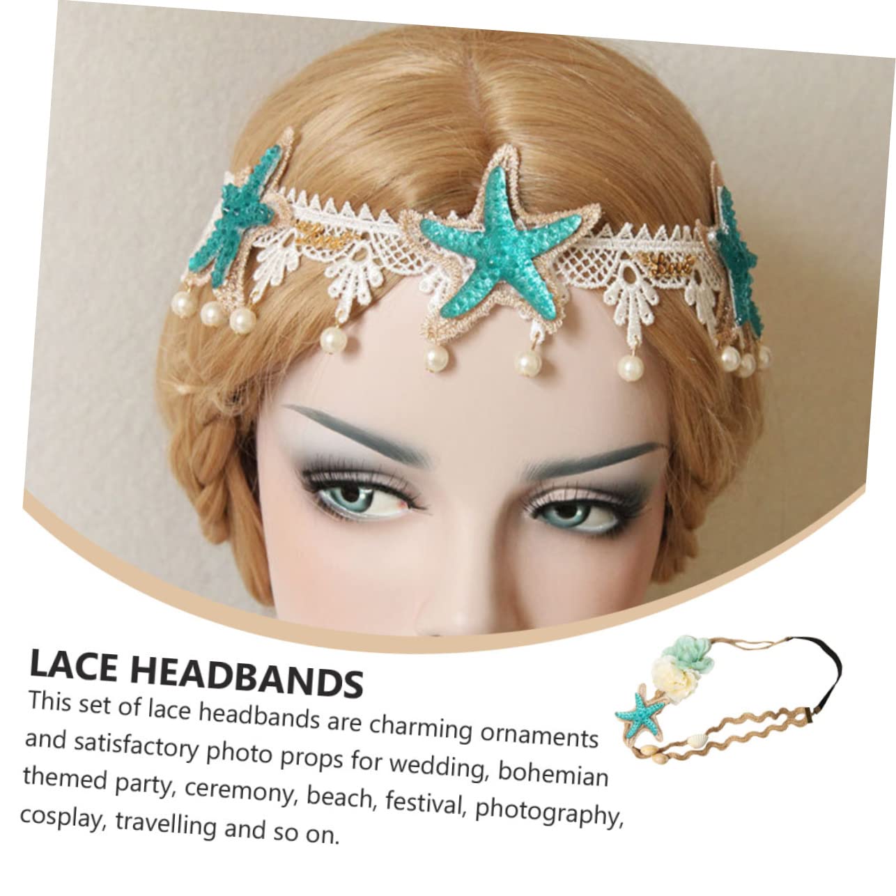 DOITOOL 6pezzi Fascia Elasticizzata Look Estivi Accessorio Versatile Per Cerimonie e Al
