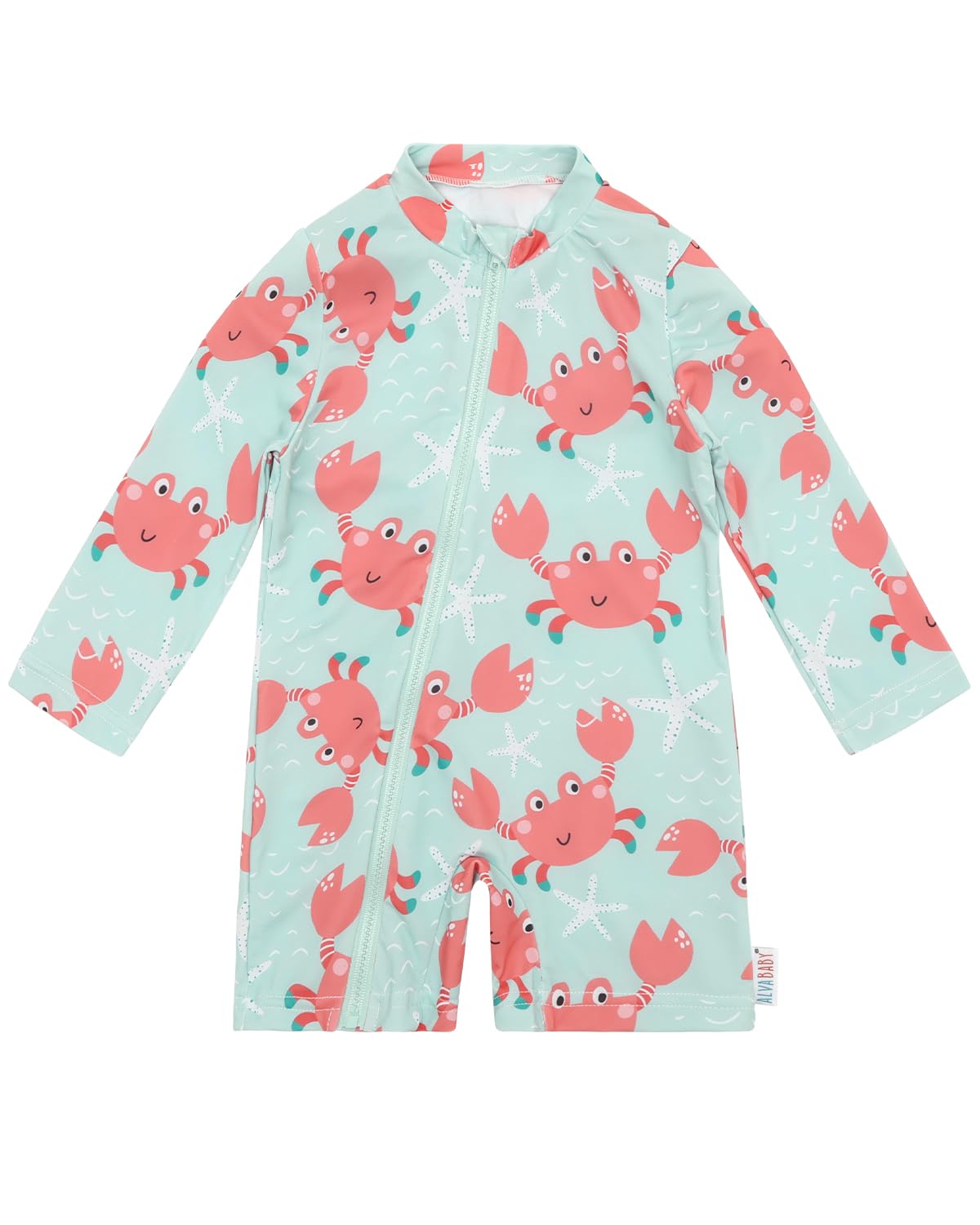 ALVA Baby Boy's One Piece Swimsuit,UPF50+Sun Protection Rash Guard Swimwear