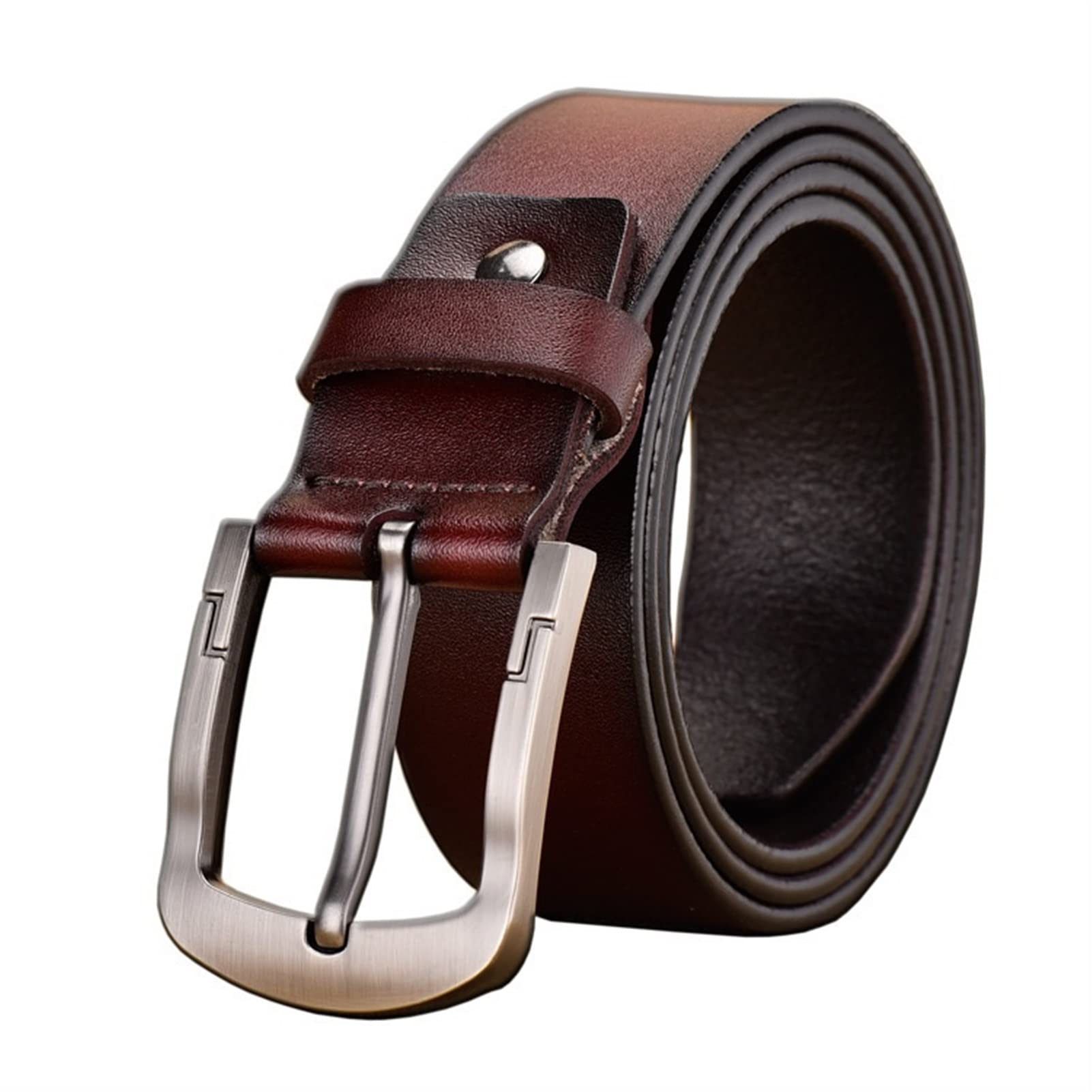 JIARY Ceinture Homme Western En Cuir,Unisexe Sculpté Rétro Personnalisé Ceinture En Cuir National Casual Ceinture Femme Cuir,Jaune,130CM/51.2