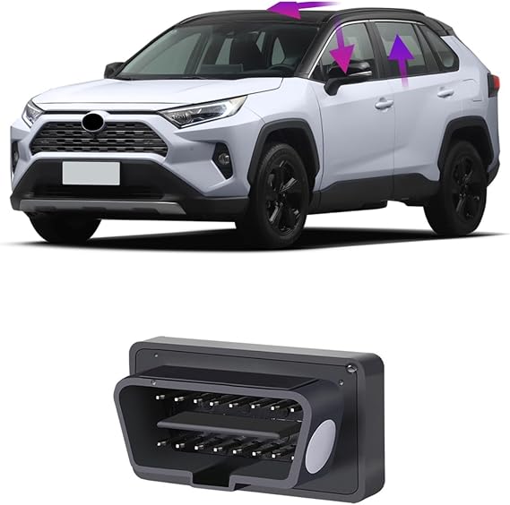 Compatible For Toyota RAAV4 2020-2023 Car OBDII Auto Power Window Closer Open Controller Automatic Window Lifter Device OBD