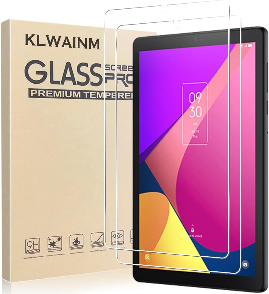 Amazon.com: KLWAINM [2 Pack] Tablet Tempered Glass Screen Protector For ...