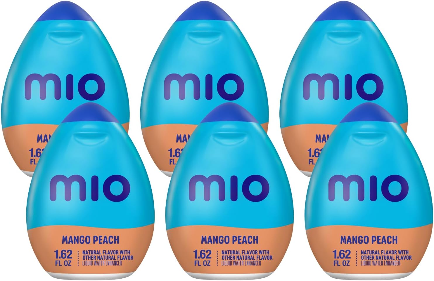 Mio Liquid Water Enhancer, Mango Peach, 1.62 OZ, 6-Pack