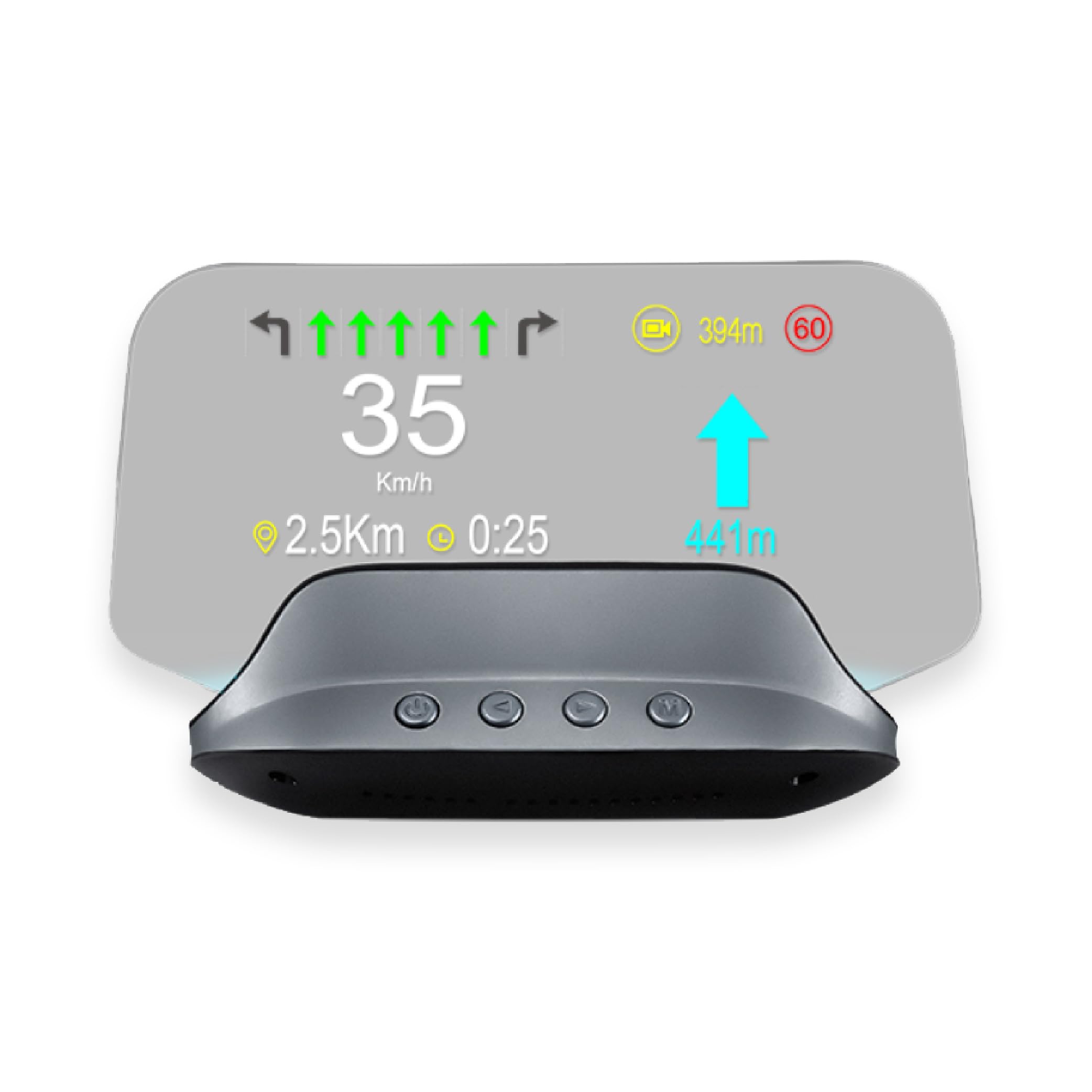Affichage Tete Haute Voiture para Honda NSX Coupe 2016-2022, HUD OBD2 GPS con Navegación Móvil Alertas de Velocidad
