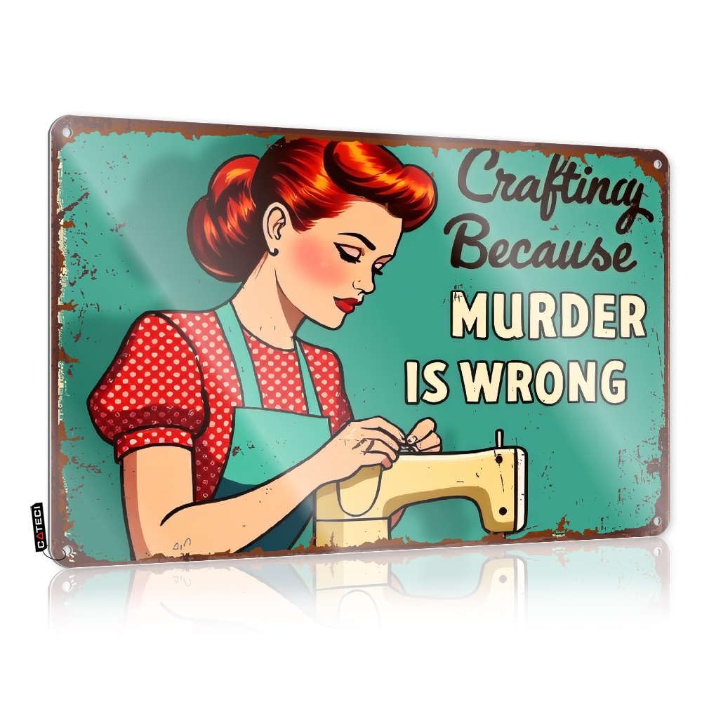 Fzfn Colour Crafting Because Murder Is Wrong. Nice Inappropriate - Cool Room Decorations Decoration Wall Art Decoration(30X40cm)