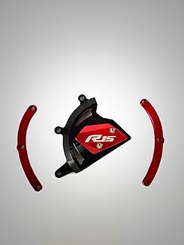 Darpansarvan Yamaha R15 V3 Clutch Case Protector Crash Guard (Red)