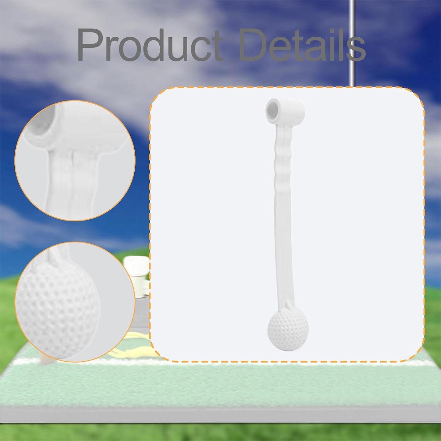 kowaku Golf Swing Rope Ball Hitting Practice Replacement Golf for Professional Beginners Outdoor Sports Golfer image 4