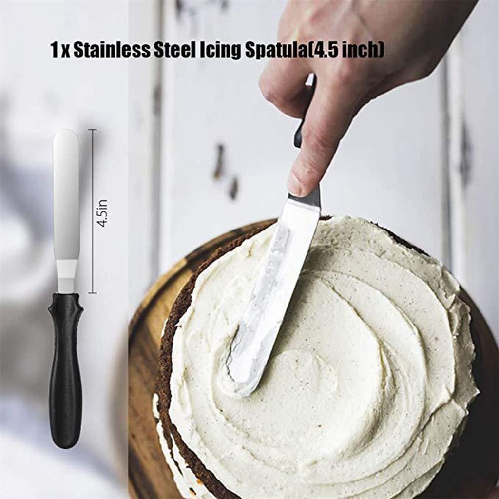 Kit de 102 Piezas para Decorar Pasteles: Incluye moldes para Cupcakes, boquillas, Mangas pasteleras y espátulas. Ideal para Principiantes.