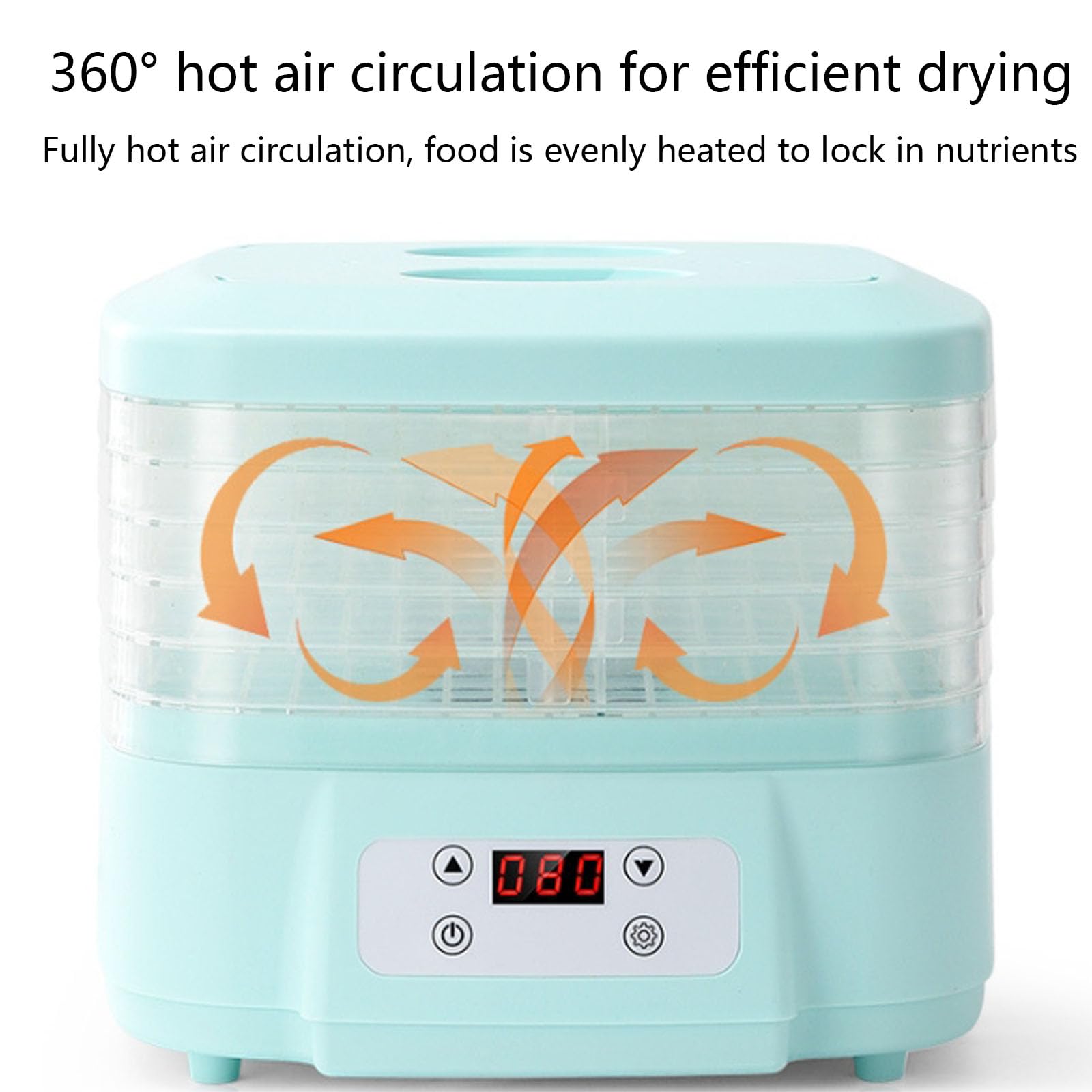 Amazon.co.jp: 200W フリーズドライ機、6トレイ食品乾燥機、24時間