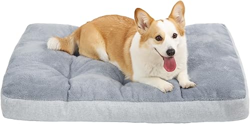 Miniatura 9 de Cama lavable para perros grandes, cama XL, almohadilla de felpa para perrera con parte inferior antideslizante, tapete para dormir para mascotas, 41