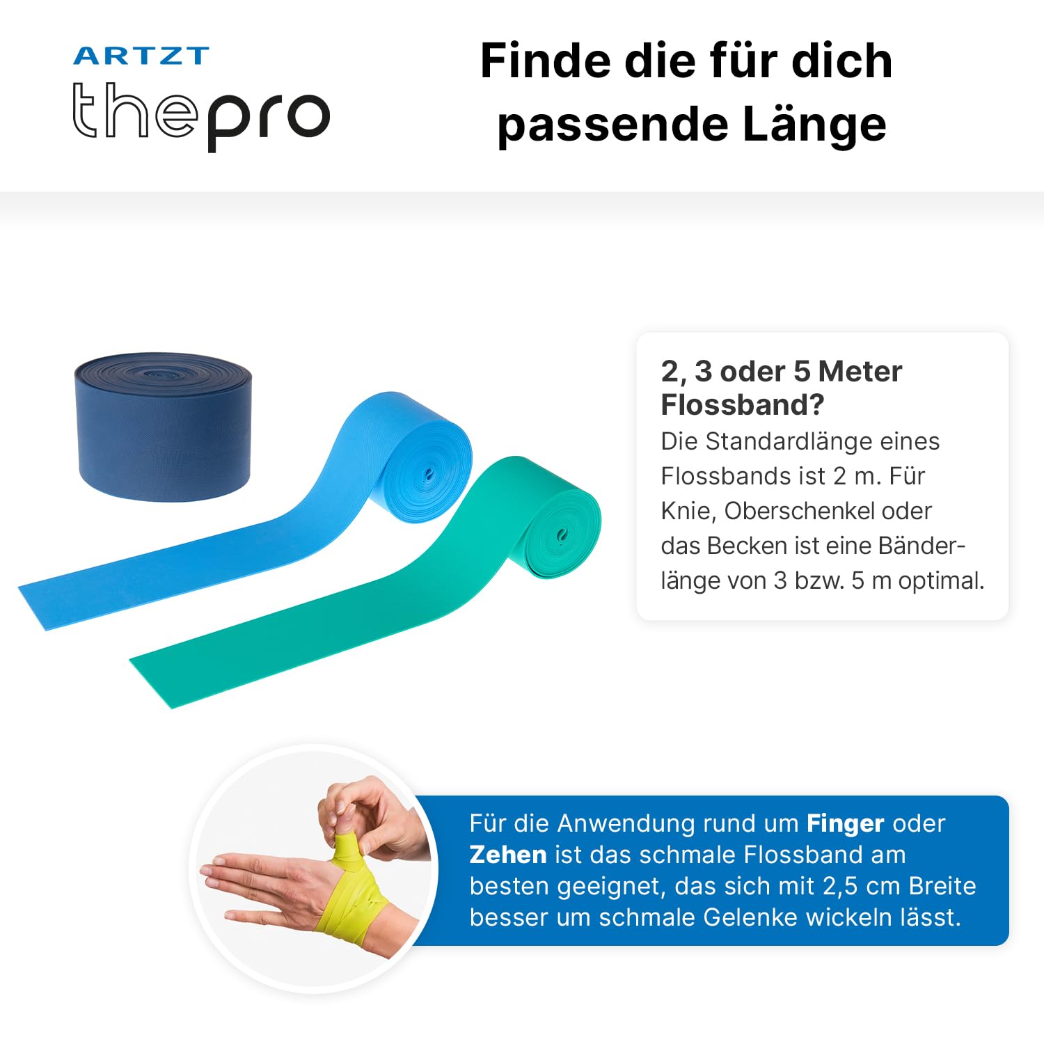 Flossband | Rutschfestes Medical Flossing Band I Elastisches Flossing Band für Vitality Flossing | Kompressionsband für bewegliche Gelenke & Muskeln | Latexfrei & geruchsarm