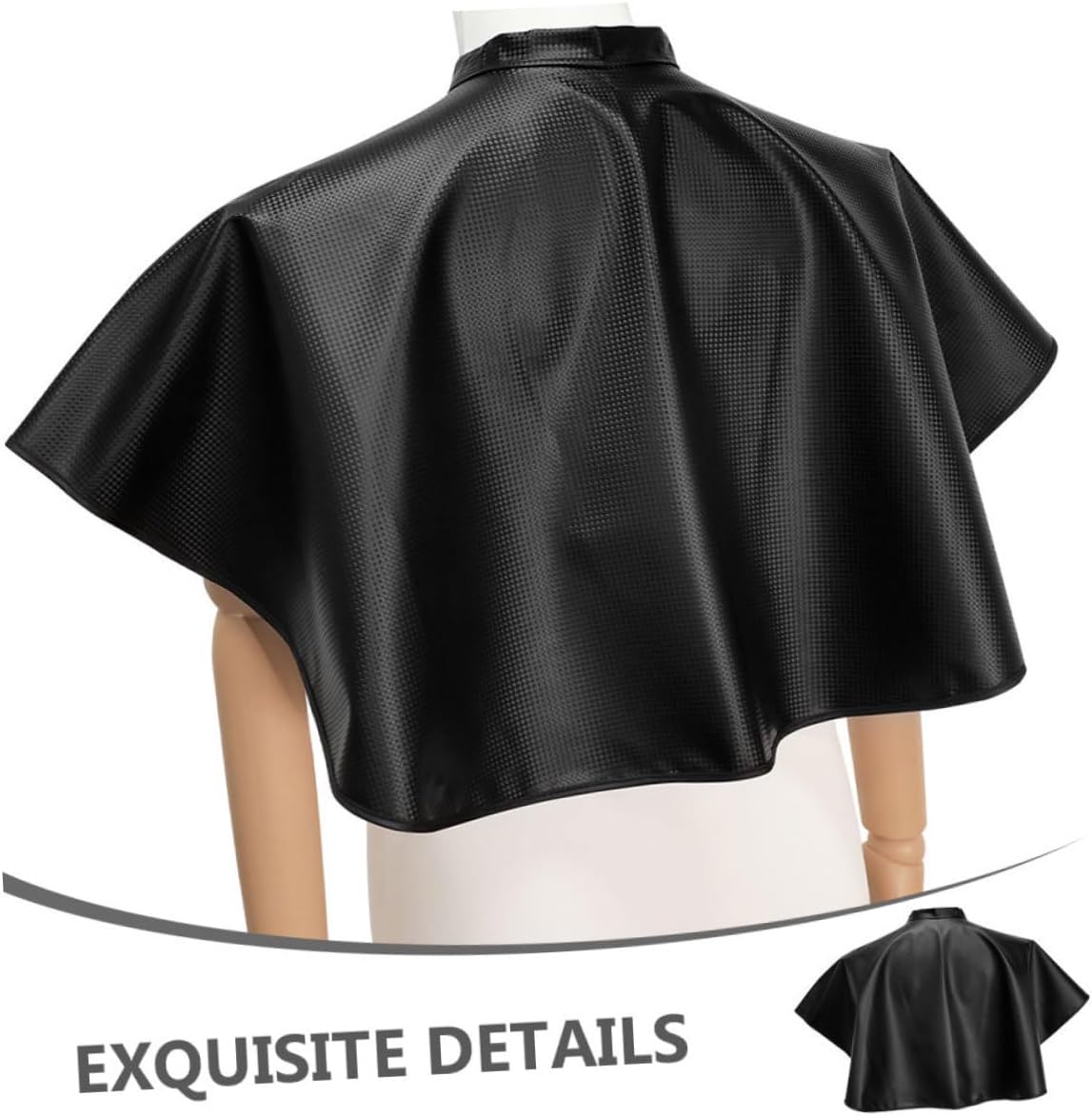 PATKAW Hair Dye Cape for Hair Coloring 2pcs Black Waterproof Salon Aprons for Hairstylists and Clients, Short Smock Protective Cape Suitable for Hairdressing and Styling