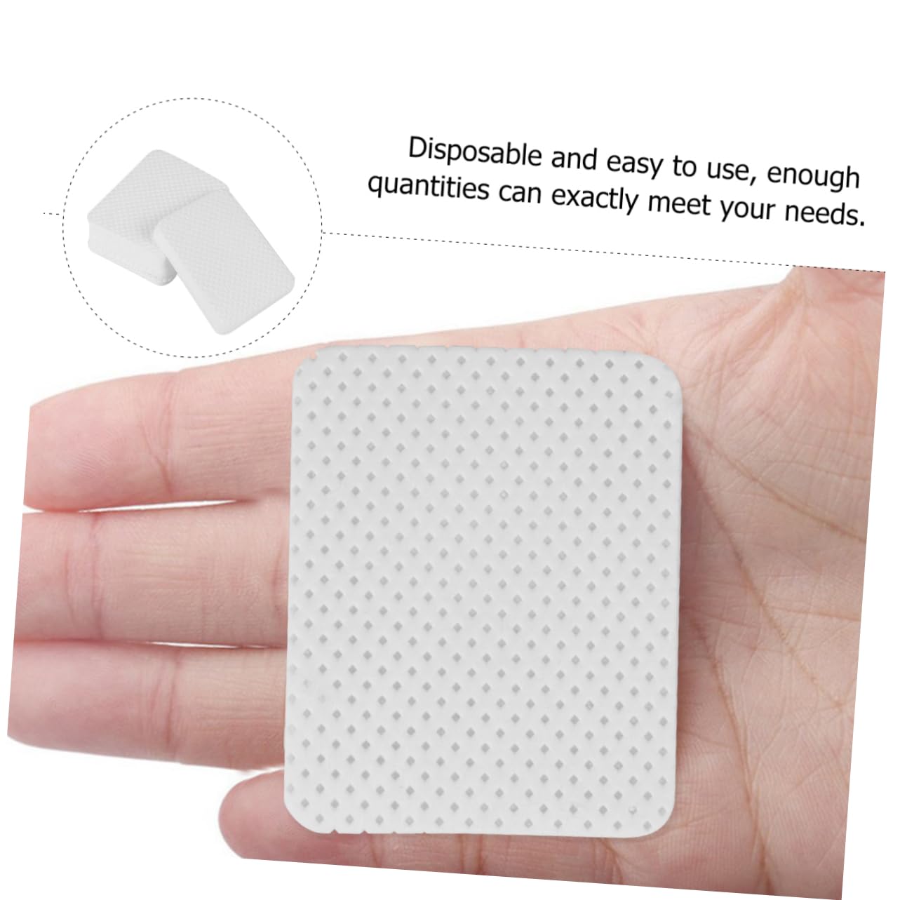 Mikinona Eyelash Glue Cotton Pads 540pcs Makeup Remover Pads for Nail Polish Lash Glue